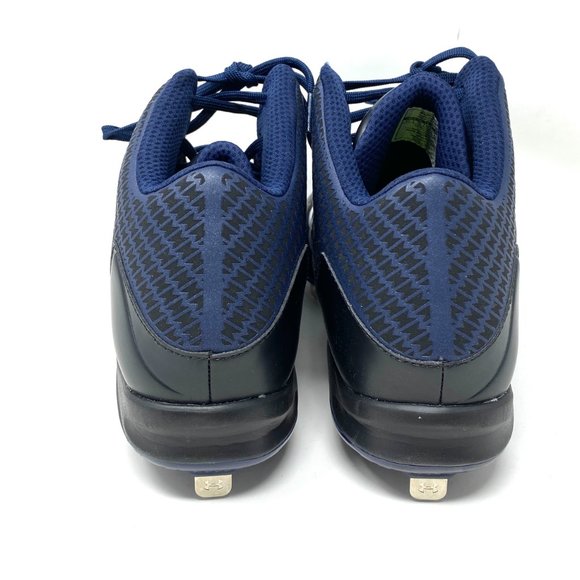 Under Armour UA Team Yard Mid ST Metal Cleat Black - Picture 7 of 8